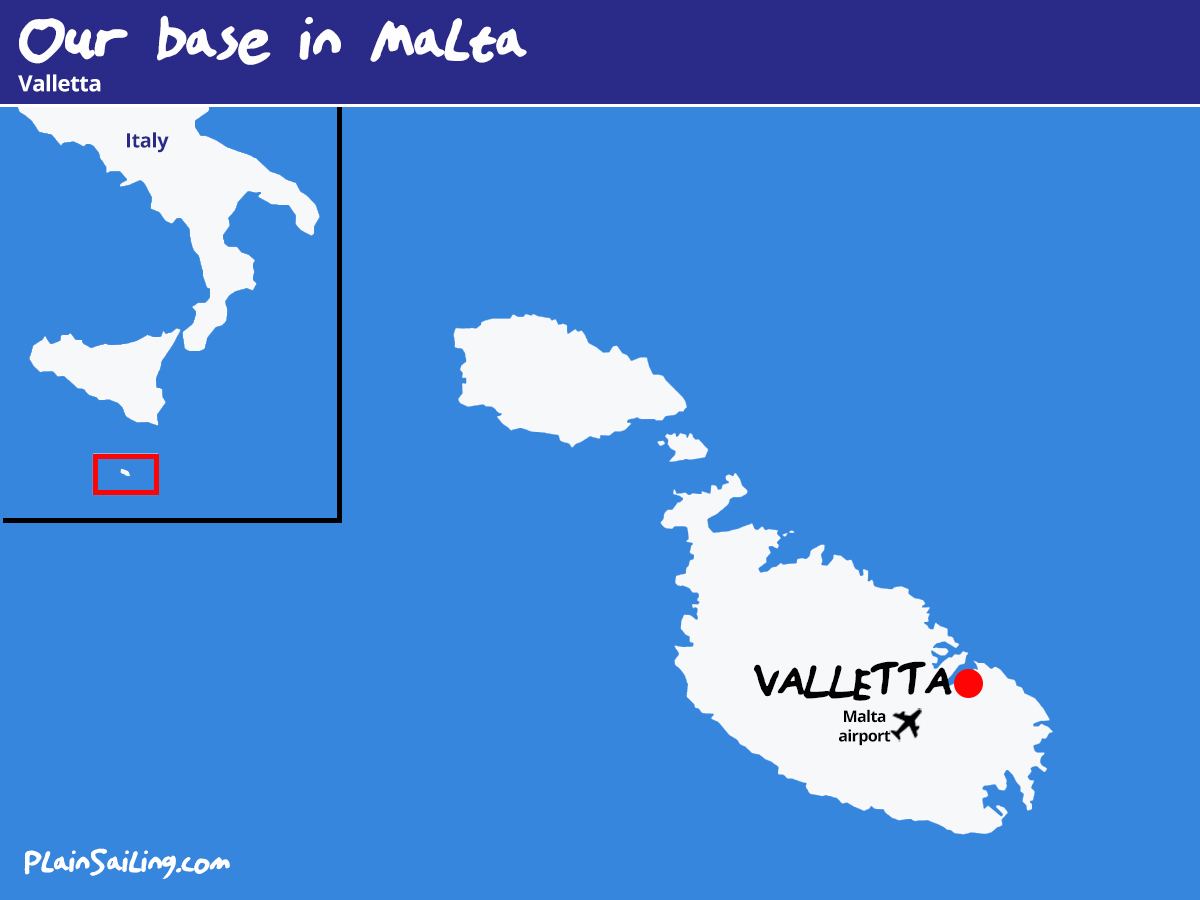Our Yacht Charter base in Malta - Valletta